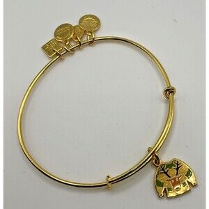 Alex And Ani Goldtone Reindeer Sweater 2017 Bracelet Fashion Jewelry